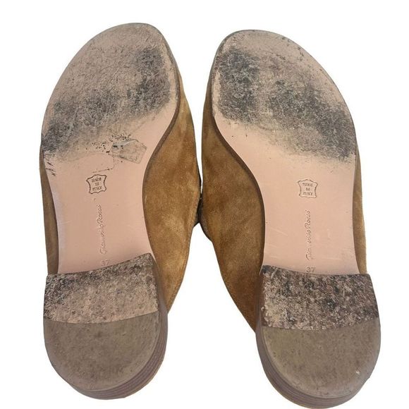 Gianvito Rossi Tan Suede Loafers - Picture 6 of 6